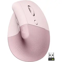 LOGITECH - MOUSE LIFT VERTICAL WIRELESS ROSE 910-006472