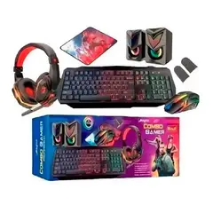GENERICO - COMBO 6 EN 1 GAMER PROFESIONAL RGB MS-52 SUPER