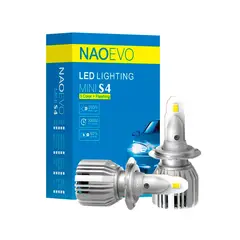 NAOEVO - Focos LED Serie S4 Base H3 Tricolor 9000LM