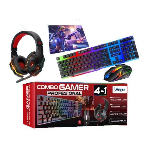 COMBO GAMER PROFESIONAL 4 EN 1