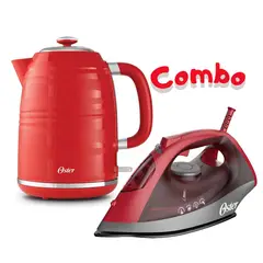OSTER - Combo Plancha de vapor mas Hervidor Electrico BVSTKT4177R