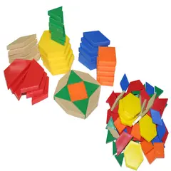 JENSA TOYS - Mosaicos Tangram Fichas geometricas 250 Pzas