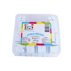 JENSA TOYS - Letras móviles x 115 con compartimentos