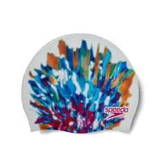 SPEEDO - Gorro Natacion Digital Printed Cap Multi White