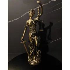 GENERICO - Escultura de Dama de la Justicia Poliresina