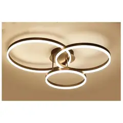 GENERICO - Lámpara de techo con anillos circulares LED
