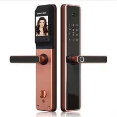MADTRONIX - Cerradura Smart Inteligente con Camara y Pantalla Smartlife - Bronce