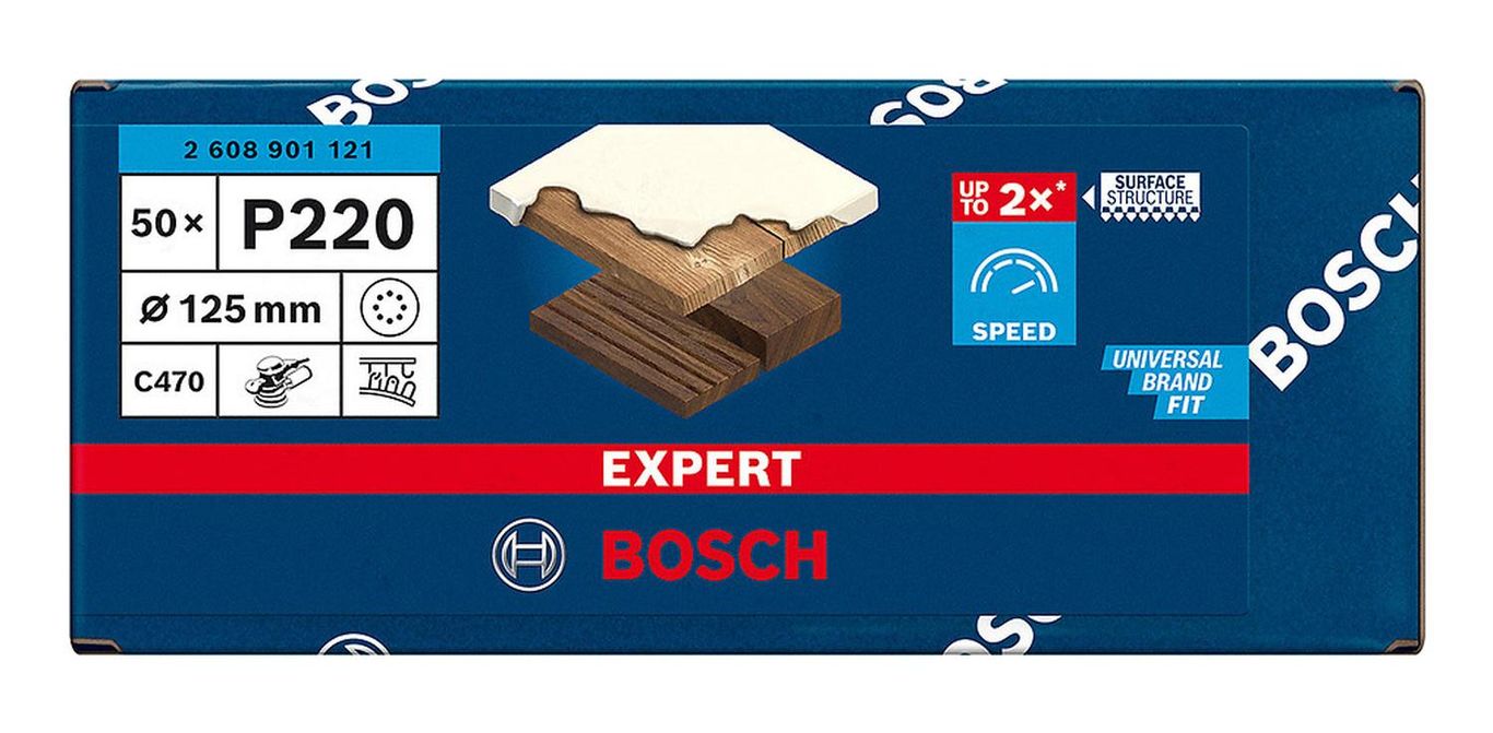 Lija Excentrica 5" Grano 220 50 Und Expert 2608.901.121-000