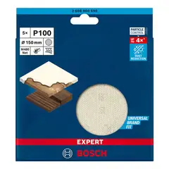 BOSCH - Lija Excentrica de Malla 6" Grano 100 5 Und Expert 2608.900.690-000