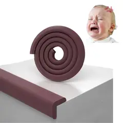 GENERICO - Protector de Bordes Marrón esquinas antigolpes seguridad bebe