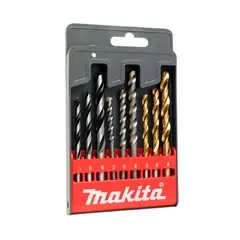 MAKITA - Set de brocas para madera, metal y hormigón 9 piezas d-08660