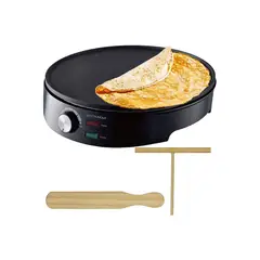 GENERICO - Plancha Eléctrica Antiadherente para hacer Crepes de 30cm