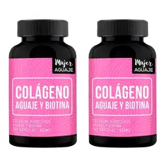 LIMA NATURALS - 02 Frascos Colágeno, Aguaje & Biotina 100 Cápsulas