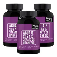 MUJER AGUAJE - Aguaje, Soya & Magnesio 100 Cápsulas Pack x 3