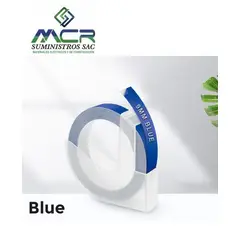 GENERICO - CINTA AZUL DE 9MM X 3,5 m PARA ETIQUETADORA DYMO MANUAL