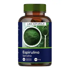 LIMA NATURALS - 01 Frasco Espirulina 100 Capsulas