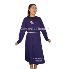 GENERICO - Hábito Morado del Señor de los Milagros para Dama Cuello Bebé