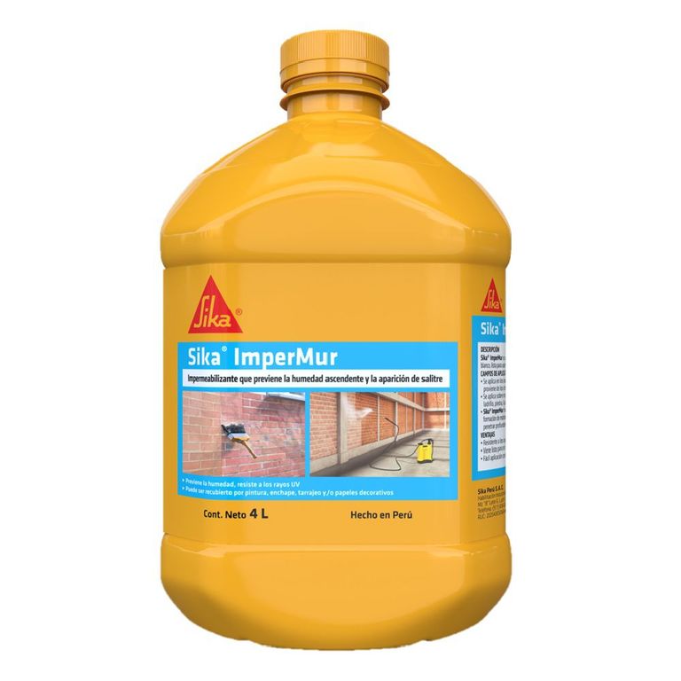Resina Impermeabilizante para Muros con salitre ImperMur 4L