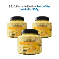 GENERICO - 3 Exfoliante de Limón - Fruit of the Wokali 500gr
