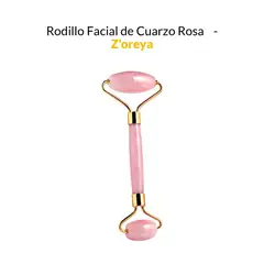 GENERICO - Rodillo Facial de Cuarzo Rosa - Z'oreya