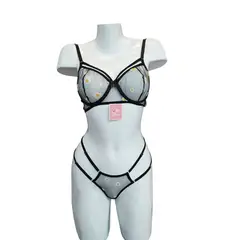 GENERICO - LENCERIA TRANSPARENTE SET DE DOS PIEZAS