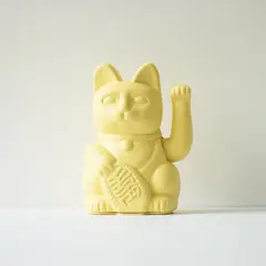 LUCKY CATS - Gato de la Suerte Amarillo Bebé