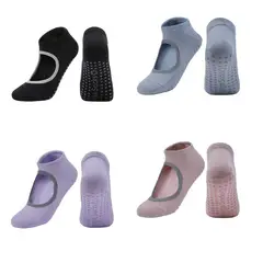 GENERICO - Pack 4 Calcetines De Yoga Antideslizantes Para Mujer