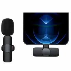 GENERICO - Microfono Inalambrico Solapero Pechero Celular Tipo C K8-100