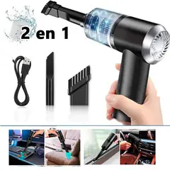 GENERICO - Mini Aspiradora Portátil 2 en 1 Multiusos USB Hogar Auto Carro
