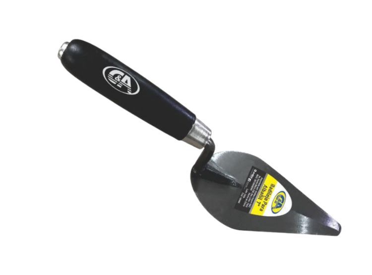 Badilejo para Albañil 6" Mango Madera C&A - Negro / Gris