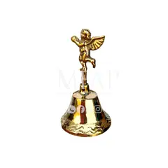 MFAP BRONCERIA Y ANTIGUEDADES - Campanita Arcangel en bronce fundido 8 cm