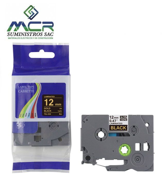 Cinta 12MM X 8M DORADO compatible para rotulador brother