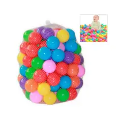 GENERICO - Set de 100 Pelotas Siliconadas Multicolor Nacional