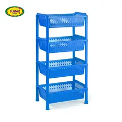 GENERICO - Verdulero Despensero Barcelona Color Entero Sin Ruedas x 4 Sumac