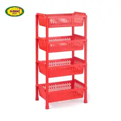 GENERICO - Verdulero Despensero Barcelona Color Entero Sin Ruedas x 4 Sumac