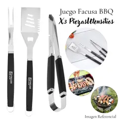 FACUSA - Juego de Utensilios X 03 BBQ