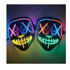 GENERICO - Máscara LED 2 COLORES EN 1 LA PURGA Halloween