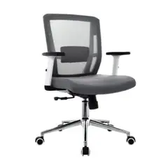 MOBELART - Silla de Oficina Gerente Delphi 2 Gris Ergonómica möbelArt