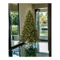 FLORIPA - Árbol de Navidad Verde de 2.10m con Luces y 1424 Ramos LED AM210