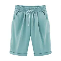 BAALATHKKO5 - Shorts Bermudas Casual Algodón Señorita Moda Verano