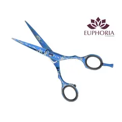EUPHORIA - Tijeras de corte profesional FILO DE NAVAJA 5.5 Pulgadas de Acero Inoxidable Quirúrgico