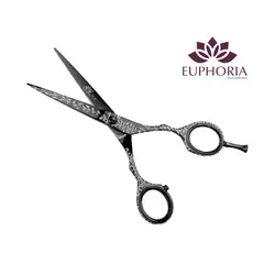 EUPHORIA - Tijeras de corte profesional FILO DE NAVAJA 5.5 Pulgadas de Acero Inoxidable Quirúrgico