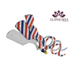 EUPHORIA - Navajero Portanavaja Navaja de 3 Cuerpos Acero Inoxidable con Soporte