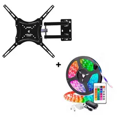 SASARU - Rack Móvil Televisión 32-55 Cinta LED con Luces RGB x 5 metros