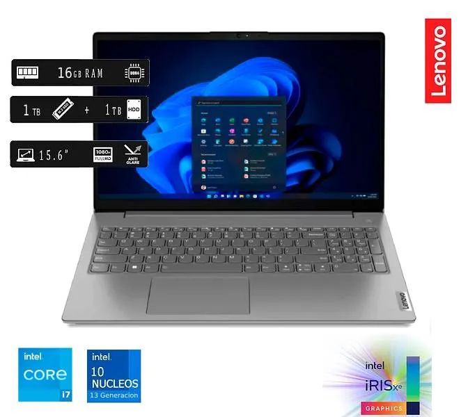 Laptop Nueva V15 G4 Intel Core i7 13va gen 16GB RAM 1TB SSD + 1TB HDD EXTERNO 15.6 FHD