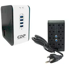 CDP - ESTABILIZADOR R2CU-AVR1008I 1000VA/500W 8 SALIDAS 4 PUERTOS USB