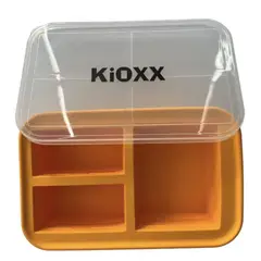 KIOXX - Cubeta de Silicona para congelar 3 cavidades Naranja