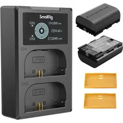 GENERICO - Baterías SmallRig LP-E6NH y Cargador Dual para Cámaras Monitores y Luces LED