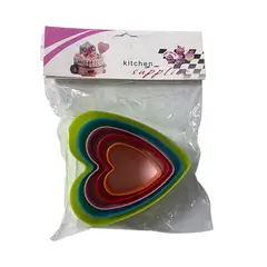 GENERICO - Moldes de Plástico para Cortar Galletas - Corazón
