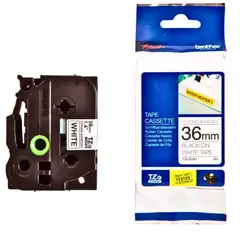 BROTHER - Cinta TZES941 Negro sobre Plata 18mm x 8m Plata